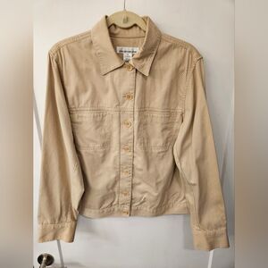NWOT - Jones New York Sport - Cotton Khaki Jacket - Size 1X